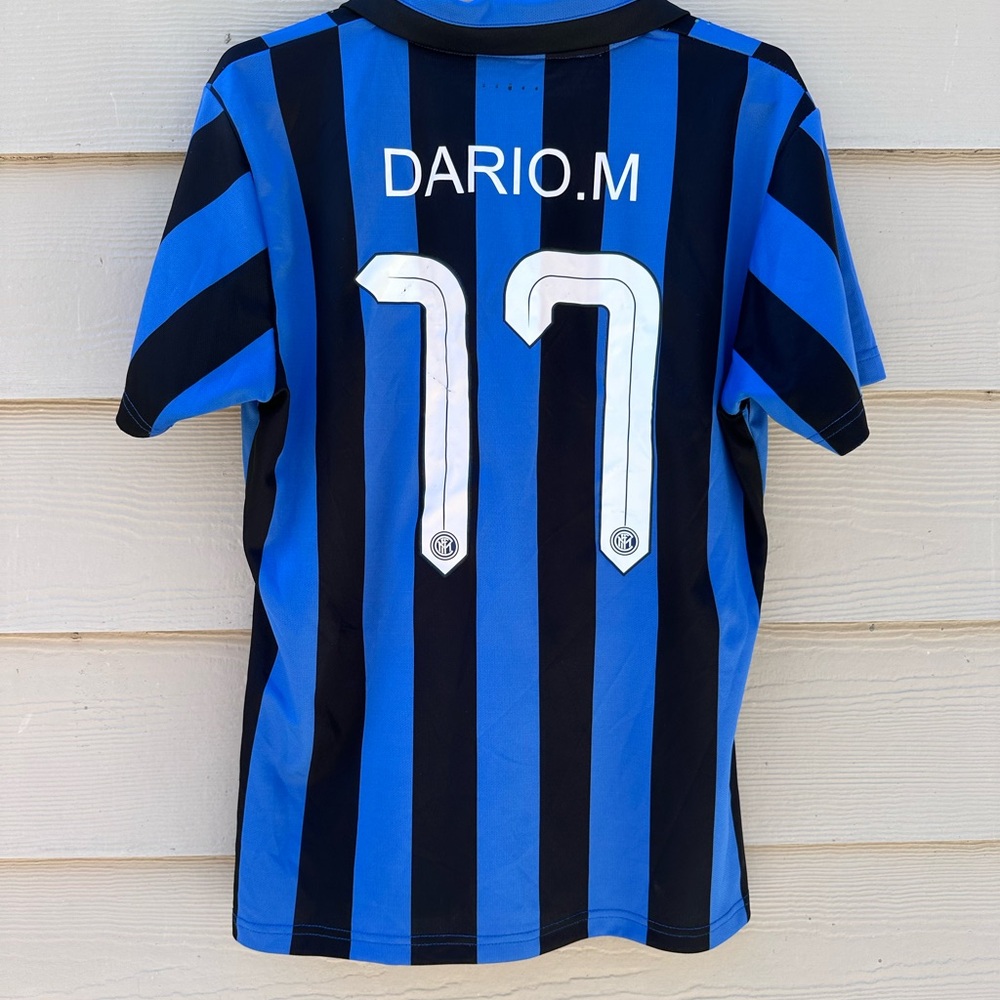 Nike Inter Milan 2008 Home Jersey Dario M #17 Soccer Shirt Mens Size Small A11